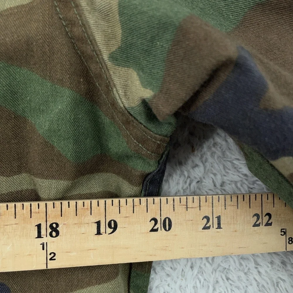 Vintage U.S.‎ Army Jacket Mens Small Regular Woodland Camo BDU Combat Coat 80s